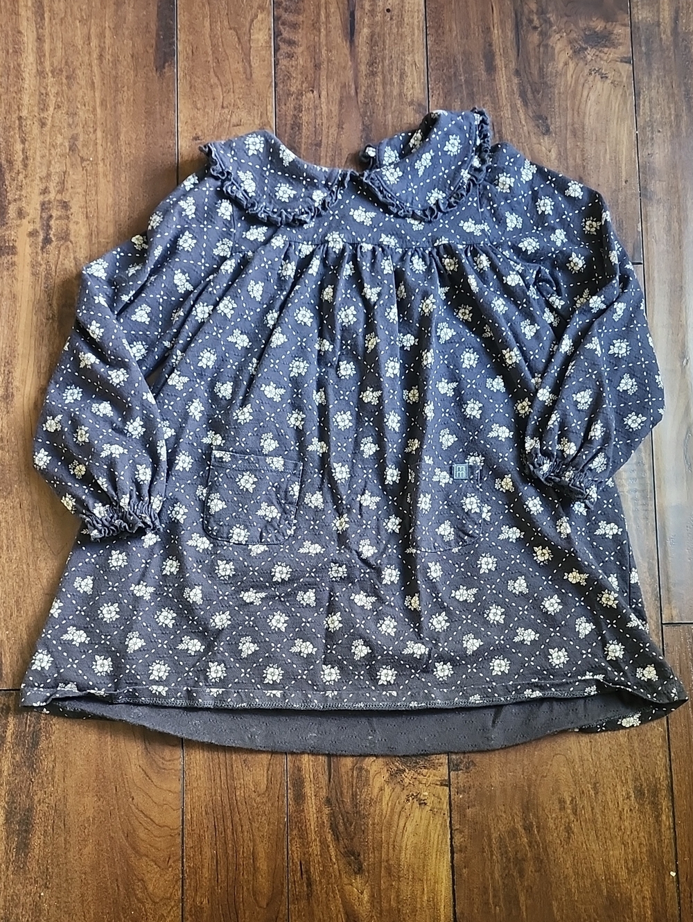 3/$15! Modern Moments By Gerber 5t Girls Coal Colored Long Sleeve Dress